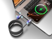 Techancy TB1802 USB-C to USB-C Magnetic Cable 1M 60W PD Supports 30W Charging and 480Mbps Data Trans Techancy TB1802 USB-C to USB-C Magnetic Cable 1M 60W PD Supports 30W Charging and 480Mbps Data Trans