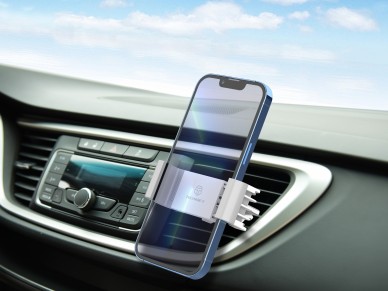 Techancy Car Phone Holder TI2282 Rotatable Stable Compatible with 4.7 to 6.4 Inches White