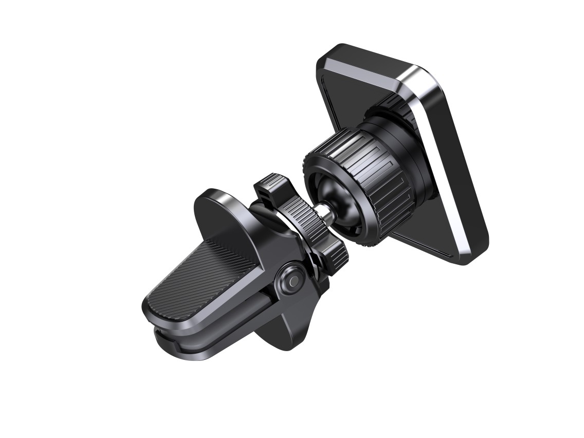 Techancy TI2339 Magnetic Car Mount, 360 Degree Grill Mount, 4 Strong, Stable, Non-Slip Magnets, Blac