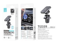 Techancy TI2339 Magnetic Car Mount, 360 Degree Grill Mount, 4 Strong, Stable, Non-Slip Magnets, Blac