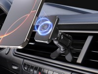 Techancy TI2339 Magnetic Car Mount, 360 Degree Strong and Stable Grid Mount for Mobile Phones, Black Techancy TI2339 Magnetic Car Mount, 360 Degree Strong and Stable Grid Mount for Mobile Phones, Black