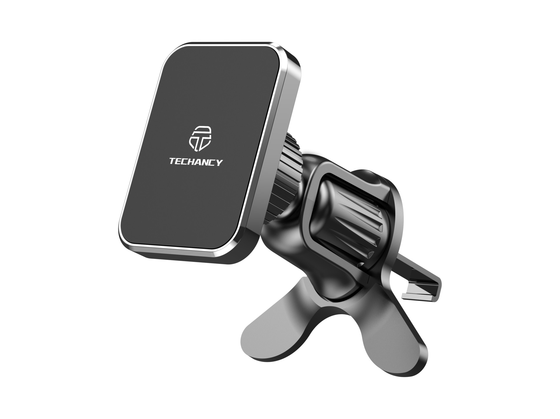 Techancy TI2339 Magnetic Car Mount, 360 Degree Strong and Stable Grid Mount for Mobile Phones, Black