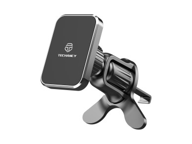 Techancy TI2339 Magnetic Car Mount, 360 Degree Strong and Stable Grid Mount for Mobile Phones, Black