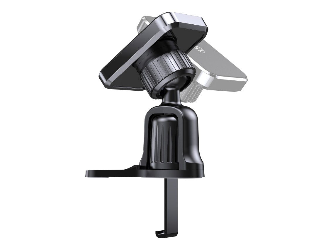 Techancy TI2339 Magnetic Car Mount, 360 Degree Strong and Stable Grid Mount for Mobile Phones, Black