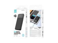 Techancy Power Bank TF2785 10000mAh Carregamento Rpido 12W Sada 2.4A Ecr LED Compatvel com iPhon