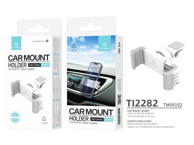 Techancy Car Phone Holder TI2282 Rotatable Stable Compatible with 4.7 to 6.4 Inches White