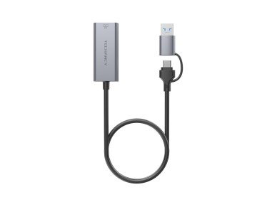 Techancy USB-A/USB-C to RJ-45 Ethernet Adapter MG1425, Compatible with Mac OS, iOS, Windows Systems,