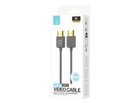 Techancy TL7292 4K HDMI Video Cable, 1.5m, Gray, Supports 4K@60Hz, Ideal for Computers, Televisions 