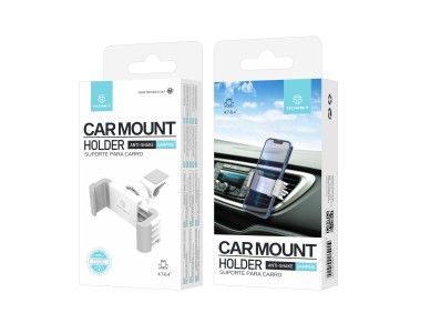 Techancy Car Phone Holder TI2282 Rotatable Stable Compatible with 4.7 to 6.4 Inches White