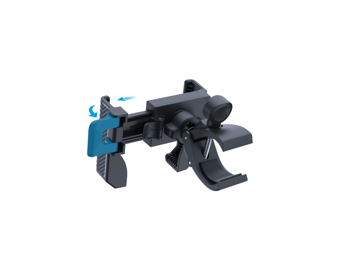 Techancy TI2338 Universal Mobile Phone Holder, Compatible with Bicycle/Motorcycle, 4.5-7.2 Inches, A