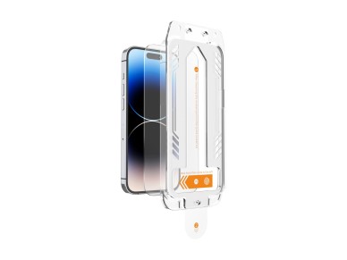 Protector de pantalla de vidrio templado Techancy KS2202, compatible con iPhone 16, incluye caja de 