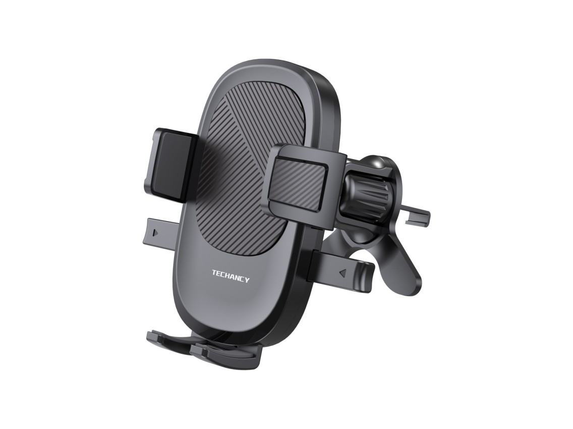 Techancy Ti2329 Car Phone Holder Black, Air Vent Mount, 4.7-7.2 Inch Phone