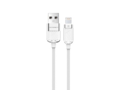 Cable de datos Techancy IP 11-14/USB 1 m/3 A blanco TB1780, compatible con iPhone/iPad, carga rá