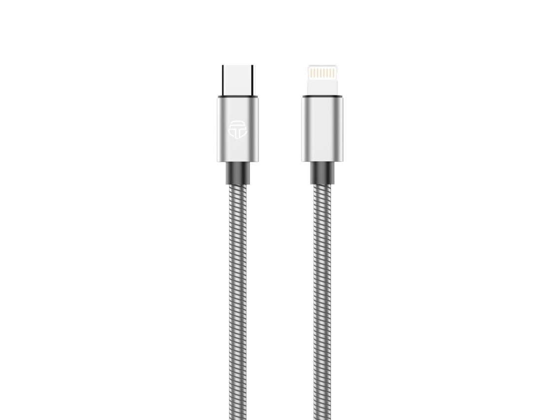 Techancy USB C to Lightning Cable 1m TB1796, All-Metal Design, Animal Resistant, 30 Watt Fast Chargi