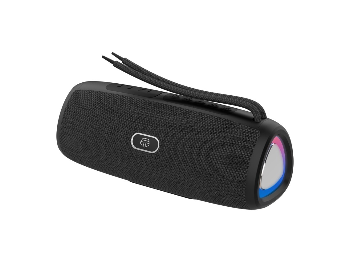 Techancy Altifalante Sem Fios Bluetooth Verso 5.3TH2633, Suporte TWS/TF/AUX, Luz Ambiente Led Rgb D
