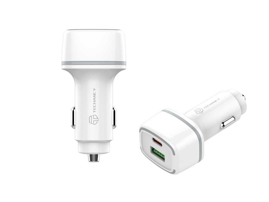 Techancy 38w Car Charger TC6416, Fast Charging Pd3.0+Qc3.0, Compatible with Trucks and Cars,