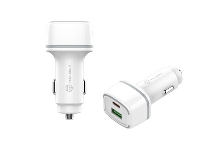 Techancy 38w Car Charger TC6416, Fast Charging Pd3.0+Qc3.0, Compatible with Trucks and Cars,
