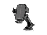 Techancy Ti2318 Car Phone Holder Black, 4.0-7.2 Inch, Suction Cup Mount, One-Touch Lock