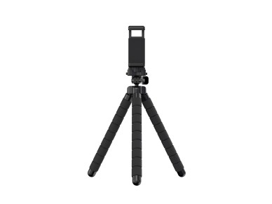 Techancy Trip De 30 Cm Preto Ti2323, Rotao De 360 Com Pernas Dobrveis, Inclui Cabea Esfrica, 