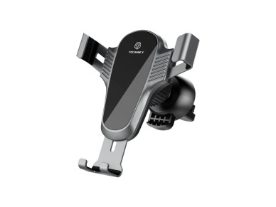 Soporte para teléfono móvil Techancy para coche, color negro, Ti2249, montaje en la rejill