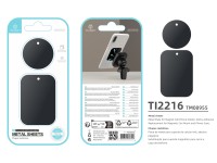 Techancy Metallic Adhesive for Cell Phones Ti2216 Black for Magnetic Cell Phone Holders and Grip Cov