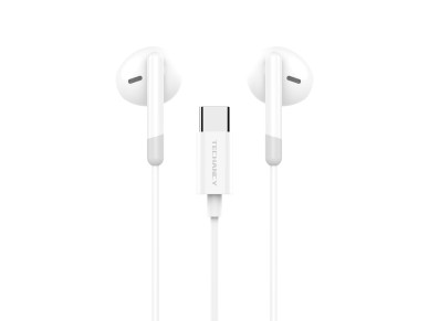 Auriculares estéreo de música Techancy TD8089 blancos, interfaz DSP/tipo C, compatibles co