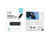 Techancy USB Flash Drive 8GB Preto LB2903, Usb 2.0, Compatvel com PC/Mobile/Mac, Armazenamento segu