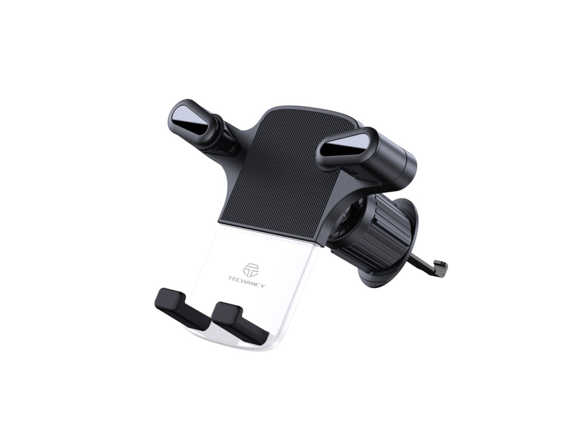 Techancy Ti2302 Car Phone Holder Black, 4.7-7.2 Inches, Transparent Design, Gravity Fixed