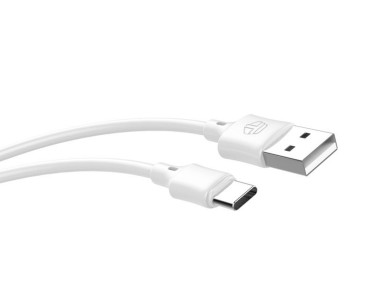 Techancy Cabo De Dados Usb-Tipo C Branco TB1725, 2 M De Comprimento, 2,4 A De Carregamento, Compatv