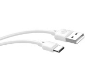 Techancy Cabo De Dados Usb-Tipo C Branco TB1725, 2 M De Comprimento, 2,4 A De Carregamento, Compatv