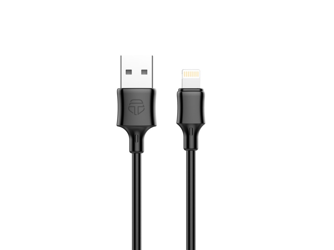 Cable de datos USB-Lightning Techancy de 1 m, negro TB1671, carga de 2,4 A, compatible con iPhone/iP