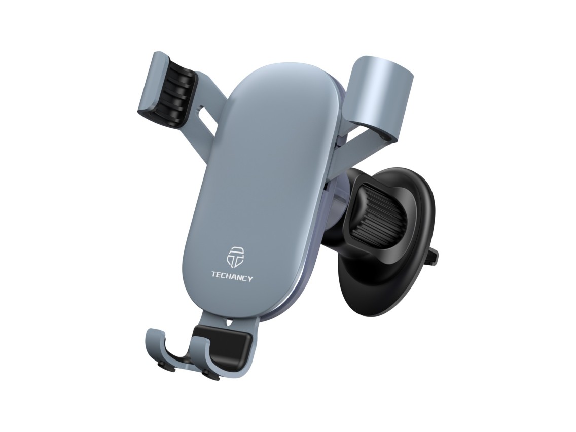 Techancy Ti2309 Car Cell Phone Holder, 4.7-6.8 Cell Phones, Abs+Metal Material, Adjustable Viewing A