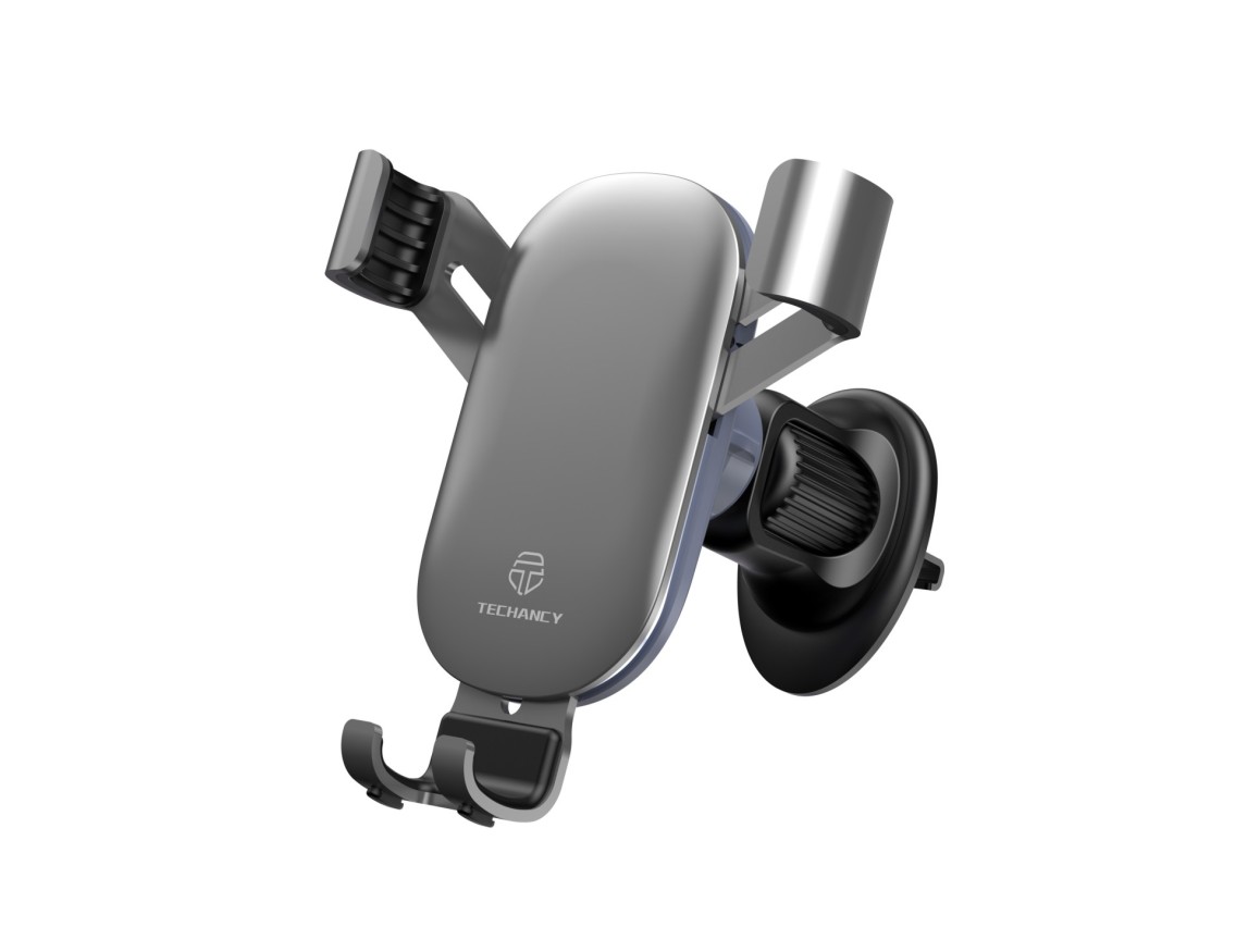 Techancy Ti2309 Car Cell Phone Holder, 4.7-6.8 Cell Phones, Abs+Metal Material, Adjustable Viewing A