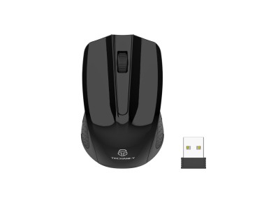 Techancy 2.4g Wireless Mouse Black TJ6121, 10m Wireless Distance, Plug and Play, Compatible with PC/ Techancy 2.4g Wireless Mouse Black TJ6121, 10m Wireless Distance, Plug and Play, Compatible with PC/