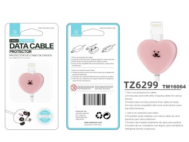 Techancy Data Cable Protector TZ6299, Protect Data Cable Not Easy To Break, Silicone Material, Beaut