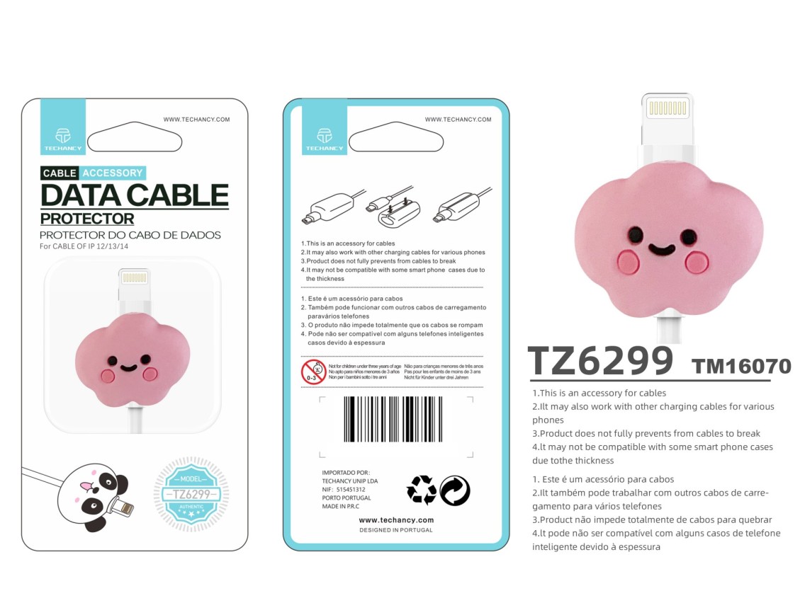 Techancy Data Cable Protector TZ6299, Protect Data Cable Not Easy To Break, Silicone Material, Beaut