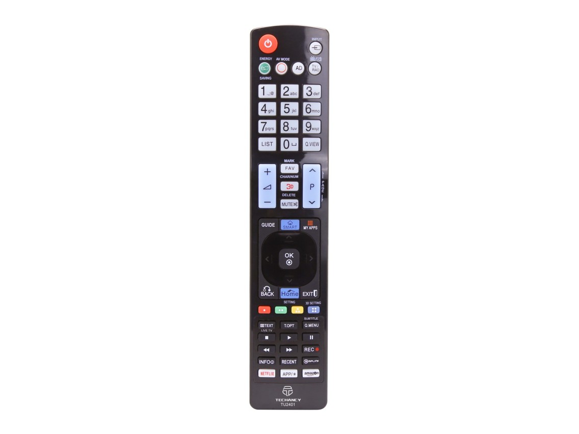 Techancy TV Remote Control TU2401, 8m Wireless Range, Compatible with LG TVs, Auto-Adaptive Connecti