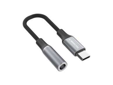 Techancy Adaptador De udio TV3755, Usb-C Para Conetor De Auscultadores De 3,5 Mm, Chip Dsp Compatv