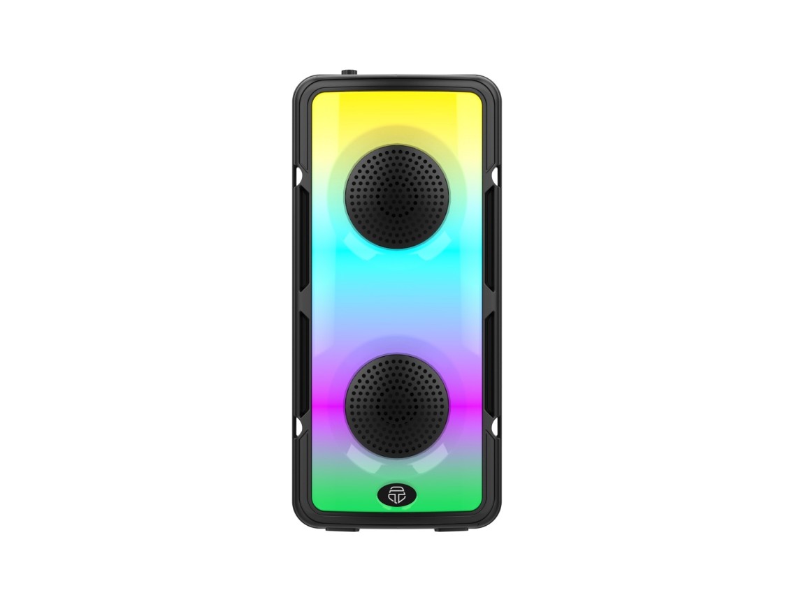 Techancy TH2636 Wireless Bluetooth Speaker, 2*4 Inch Speaker, TWS Stereo Sound, Led Light Rhythms,