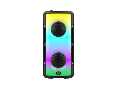 Techancy TH2636 Wireless Bluetooth Speaker, 2*4 Inch Speaker, TWS Stereo Sound, Led Light Rhythms,
