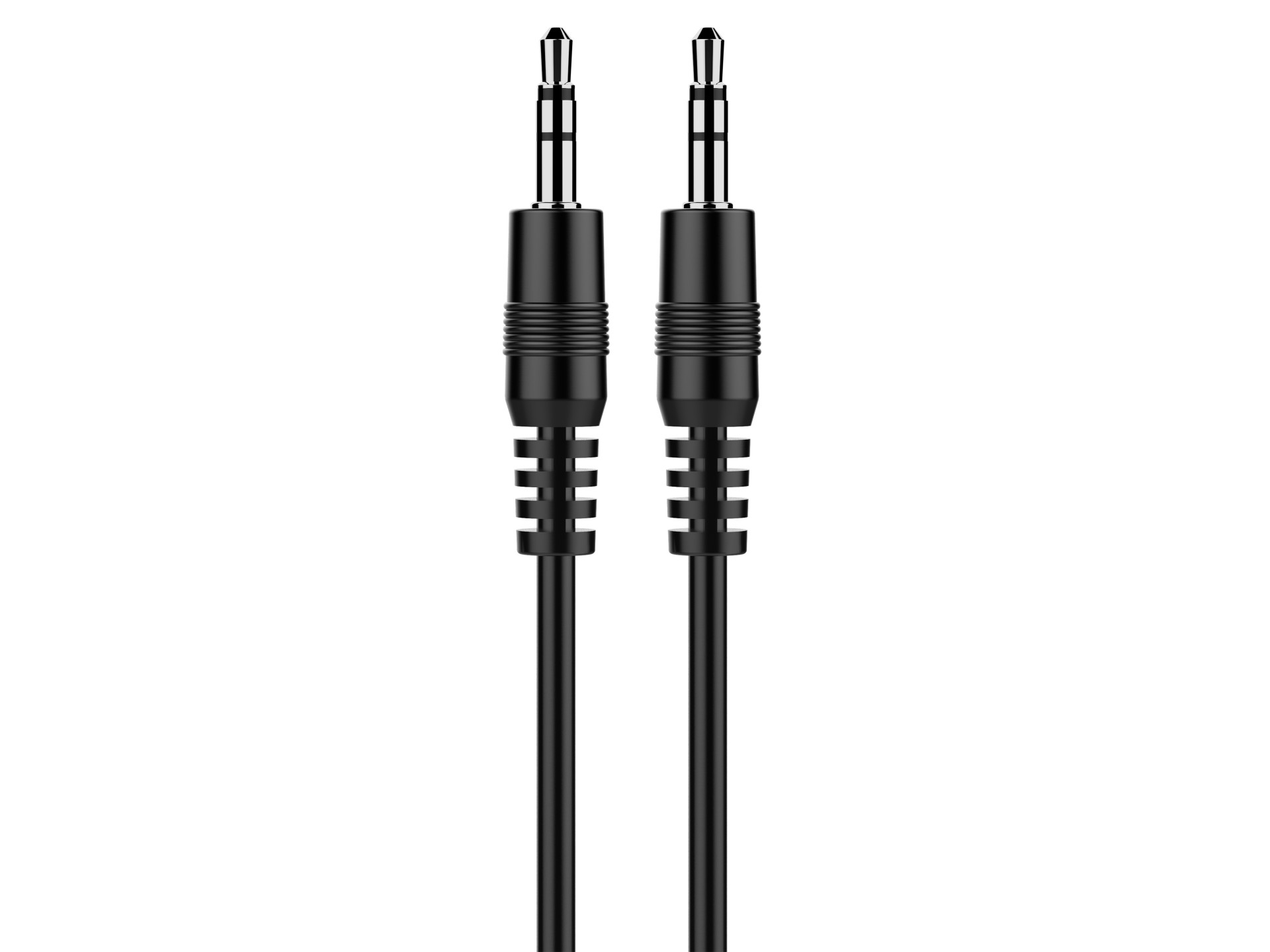 Techancy 3.5mm Audio Cable Black TL7274, 1 Meter, For Speakers, Computers, Cars, Headphones And DVDs