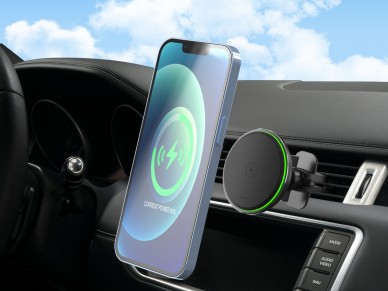 Soporte para teléfono de coche Techancy con cargador inalámbrico TF2794, carga inalám