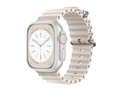 Techancy Bracelete De Silicone Branca KC2122, Compatvel Com Apple Watch 38 Mm/40 Mm/41 Mm, Material