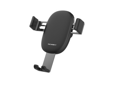 Techancy Gravity Car Mount for Cell Phones 4.5 - 6.7' TI2290, Adjustable Viewing Angle, Black