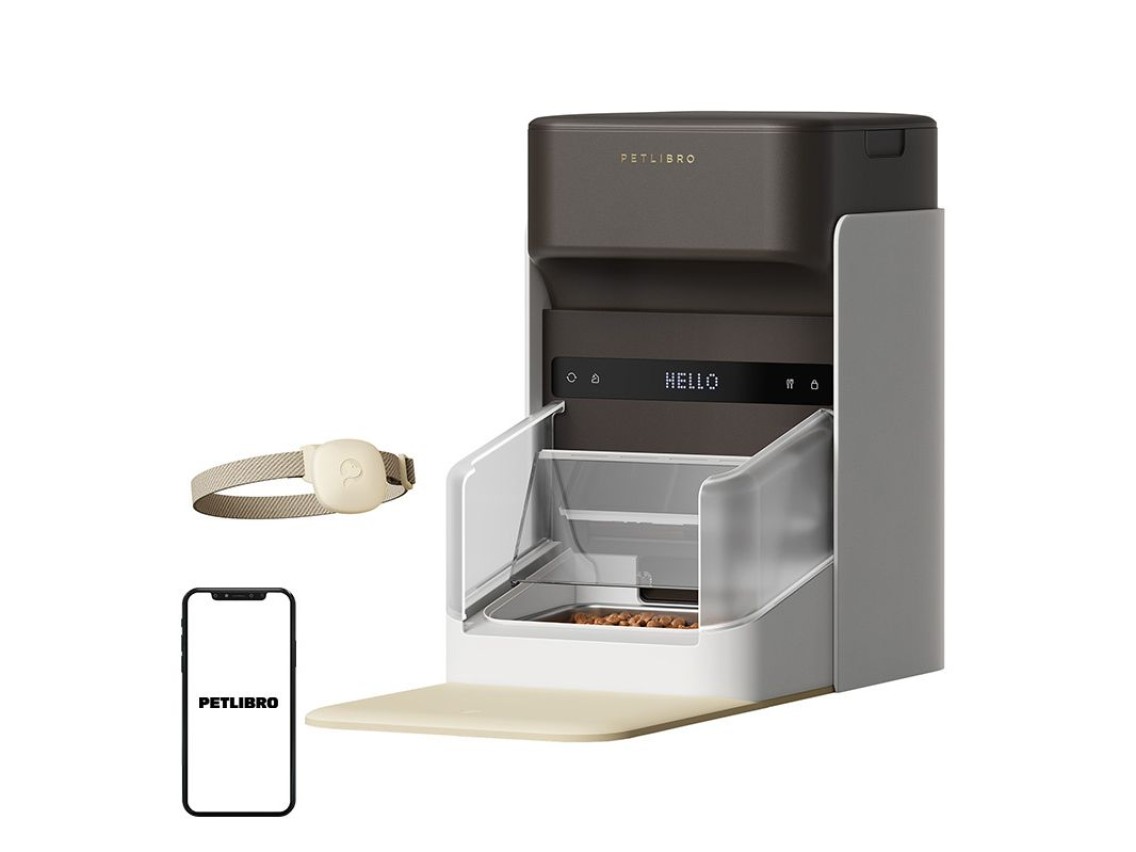 Dispensador de comida inteligente Petlibro RFID con collar, 3L