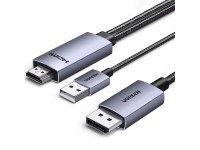Ugreen HD169 HDMI to DisplayPort Directional Cable, 4K@60Hz, 2m - Gray