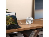 Baseus PowerCombo 7 in 1 Power Strip Cube, 3 AC + 3 x USB-A + 1 x USB-C 20W 1.5 m - white Baseus PowerCombo 7 in 1 Power Strip Cube, 3 AC + 3 x USB-A + 1 x USB-C 20W 1.5 m - white