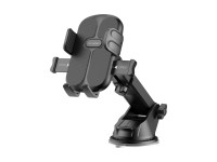 Techancy Car Phone Holder TI2341 Suction Base Automatic Operation Compatible 4.5-7.2 in Black
