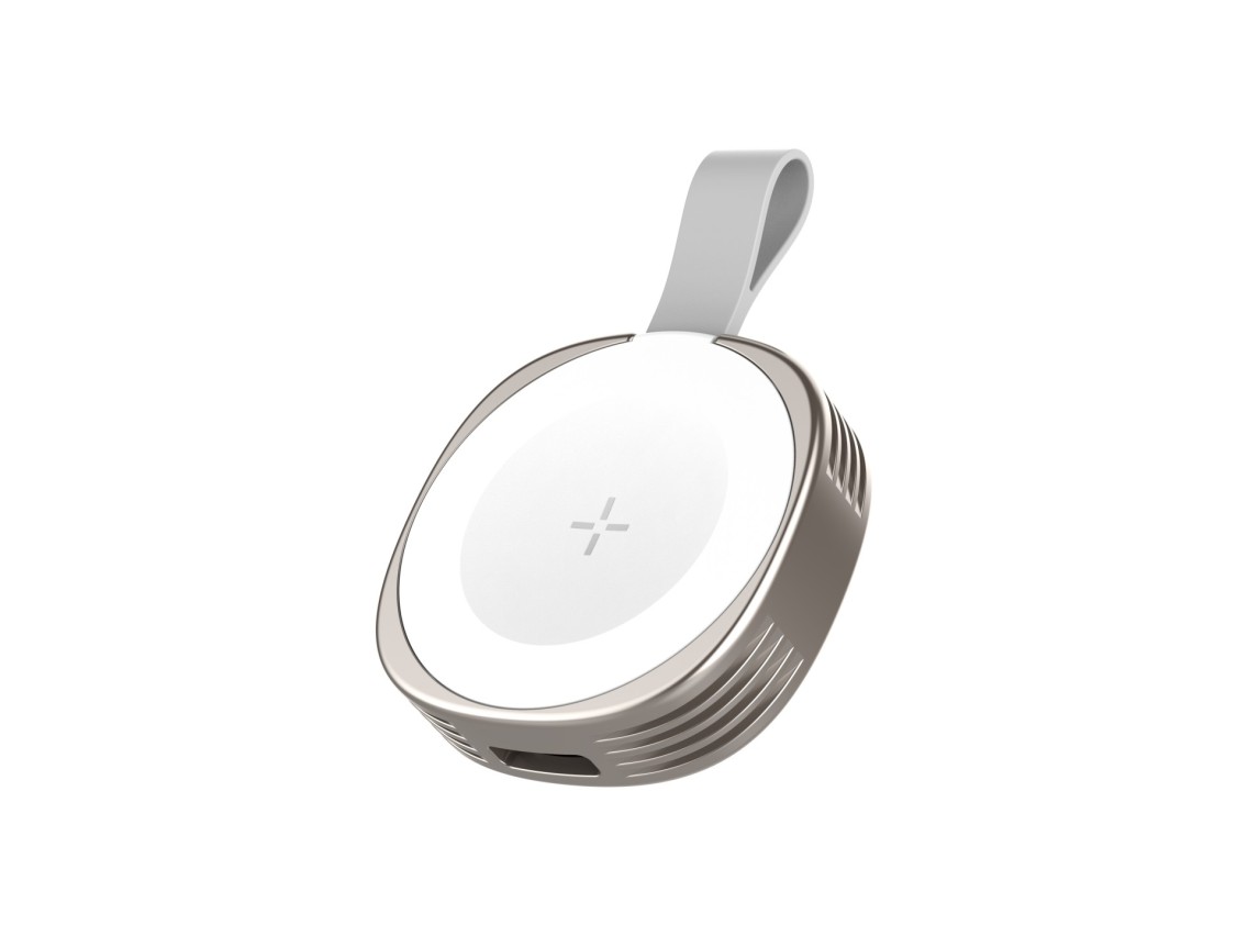 Techancy iWatch TF2800 2.5W Wireless Charger, strong magnet, USB-C/Lightning, compact, compatible wi