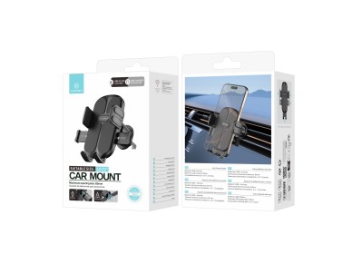 Techancy Car Phone Holder TI2341 One-Hand Operation Compatible with 4.5-7.2 in Black